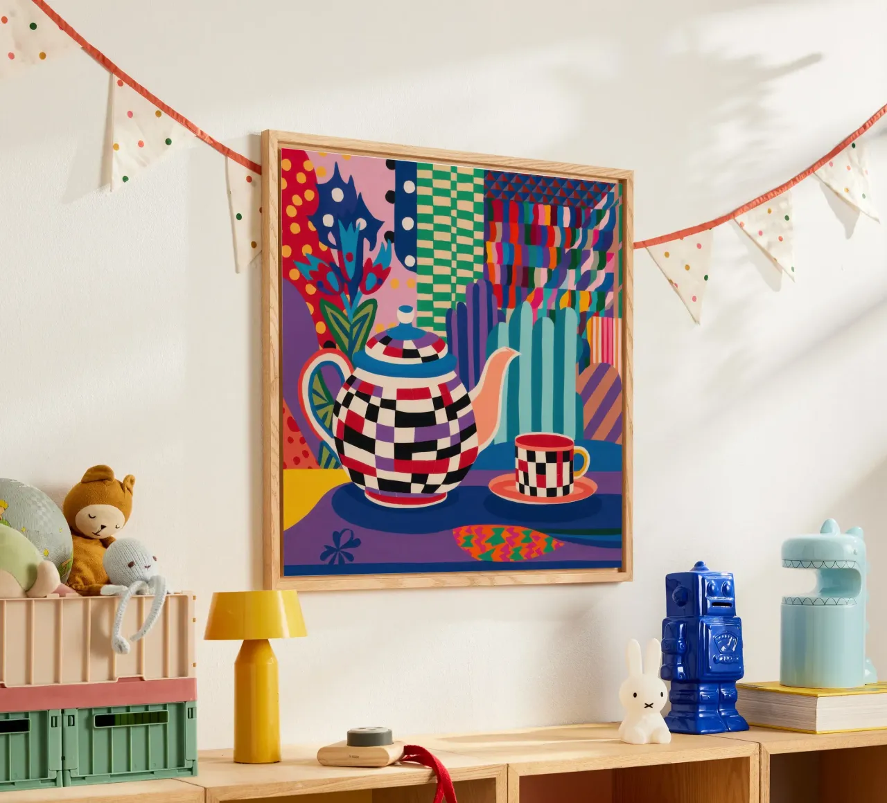 Checkered Tea Time plexiglass da Thistle Bloom