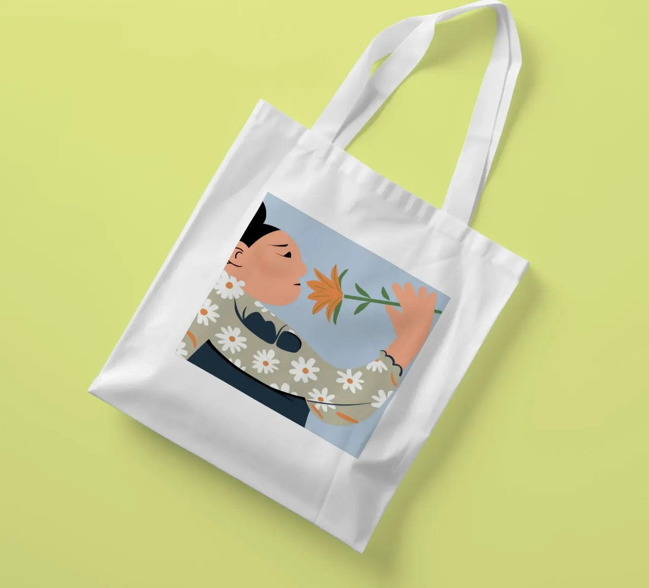Gentle Floral Scent tote bag by Lunar Valentina