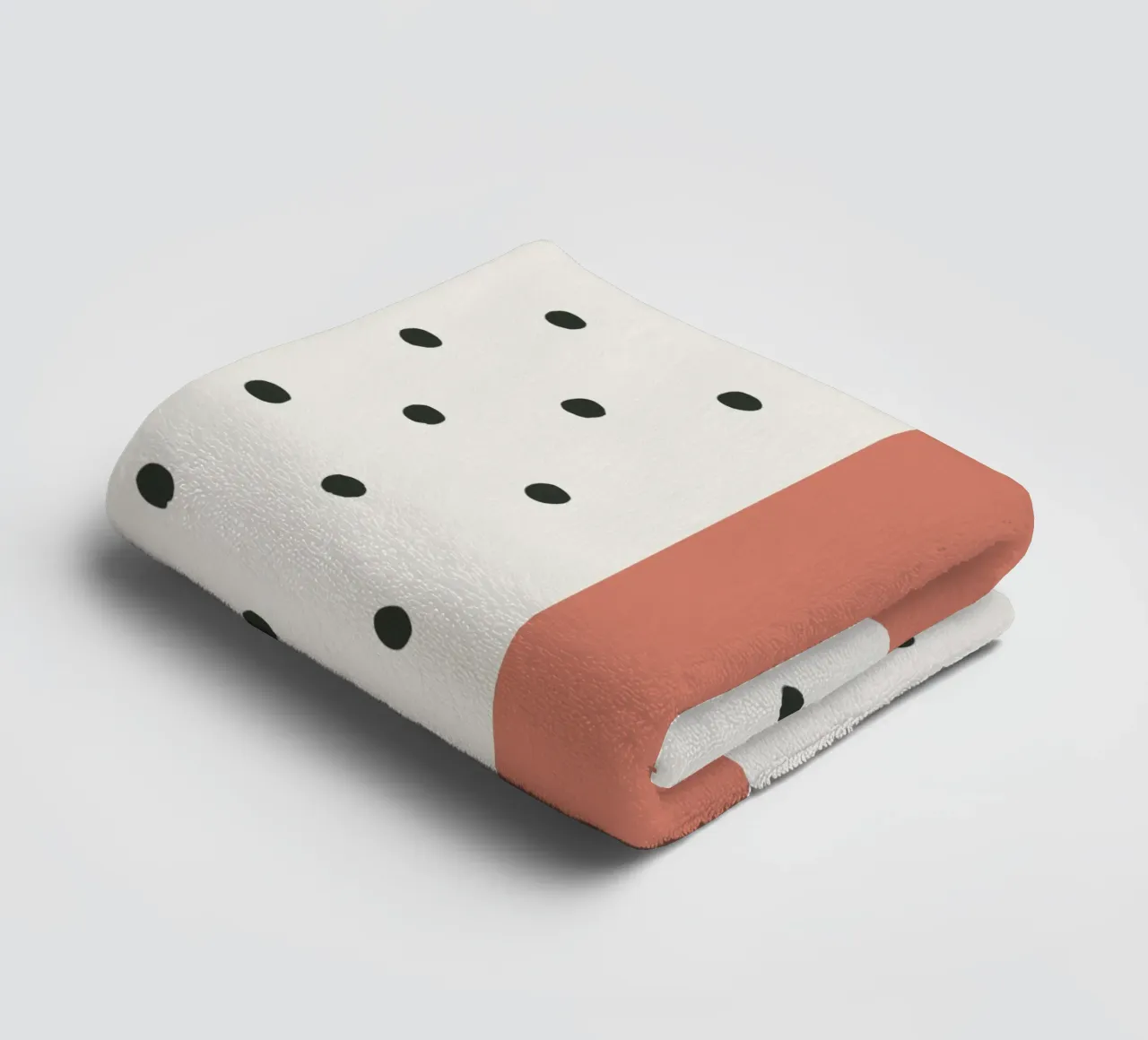 Initiale T auf Punktemuster – Skandinavischer Stil Handtuch von KidzStudio