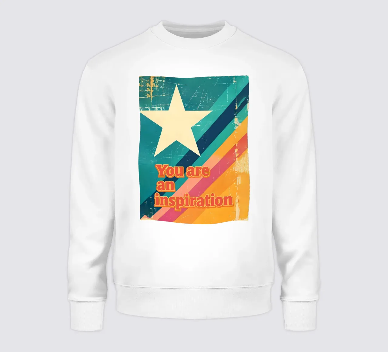 Poster retrò a forma di stella di ispirazione felpa da 🥝 KIWI STORE