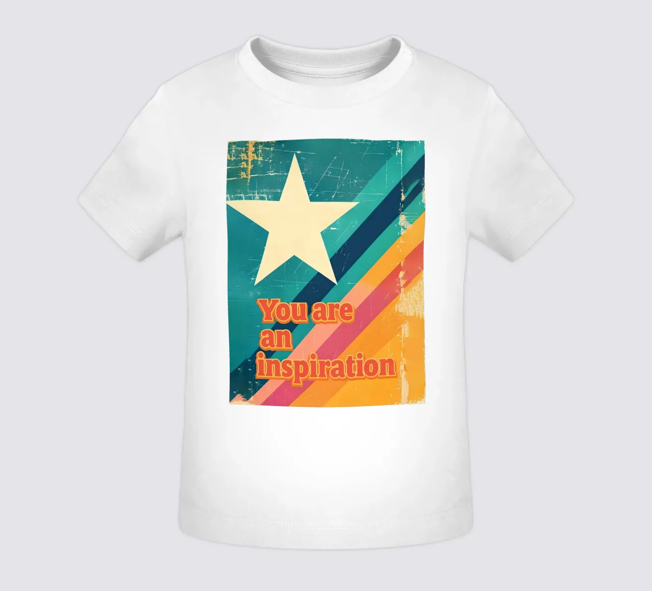 Poster retrò a forma di stella di ispirazione maglietta neonato da 🥝 KIWI STORE