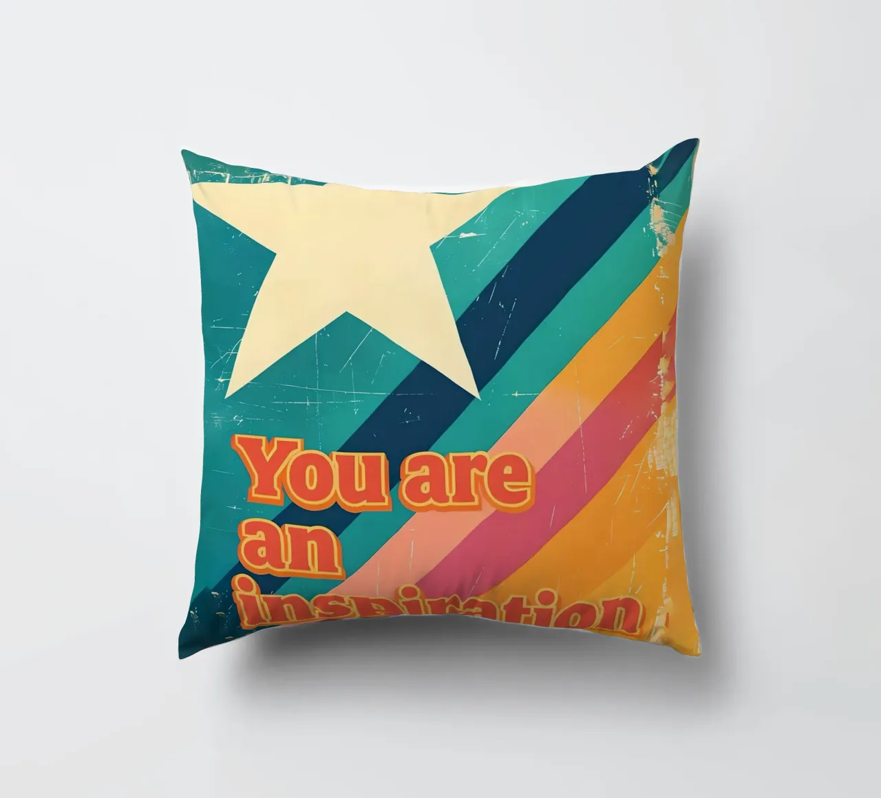 Poster retrò a forma di stella di ispirazione cuscino da 🥝 KIWI STORE