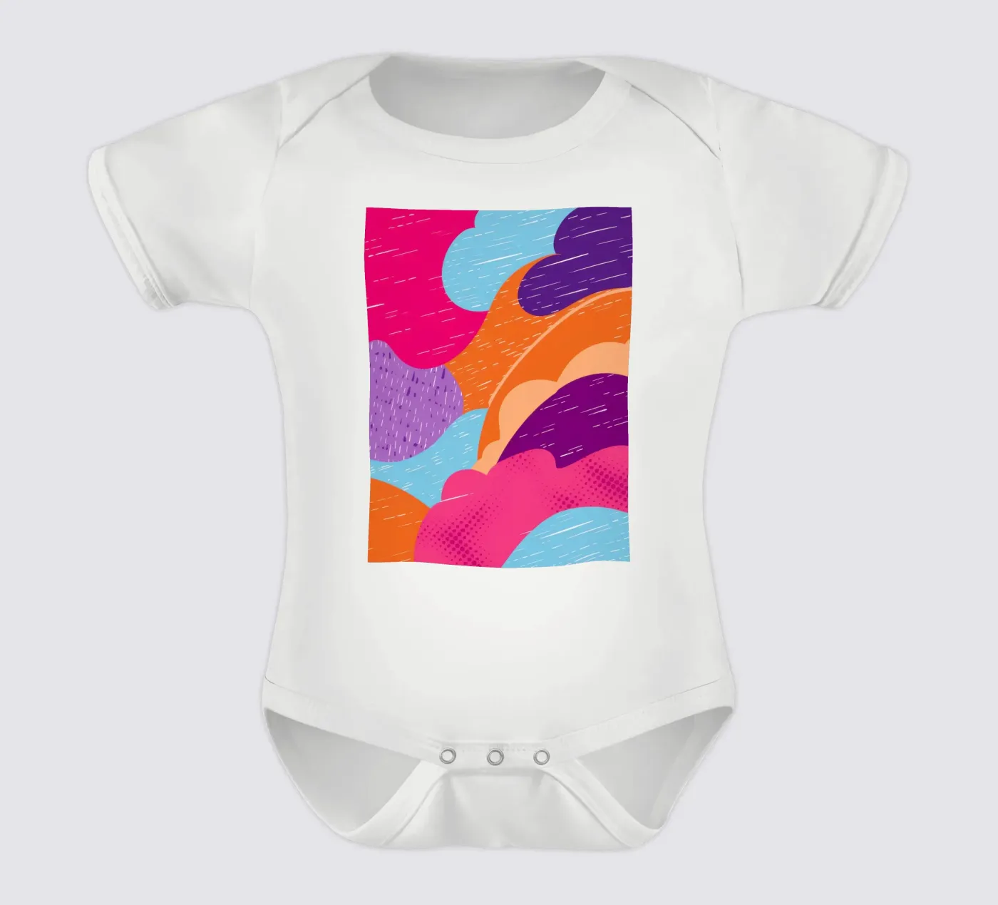 Wavy Abstract Pattern body bébé de Obs Canvas