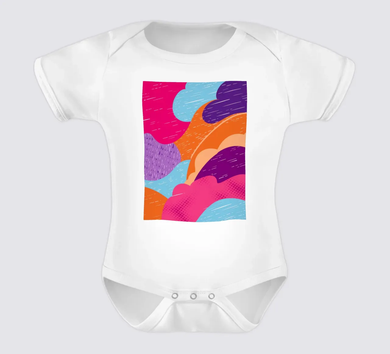 Wavy Abstract Pattern body bébé de Obs Canvas