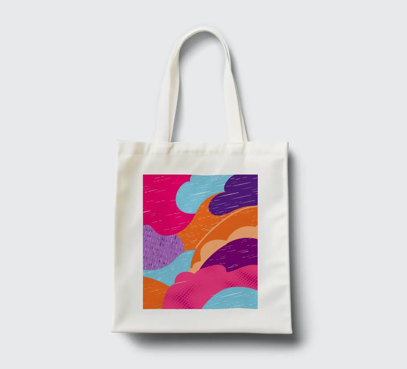 Wavy Abstract Pattern tote bag by Obs Canvas