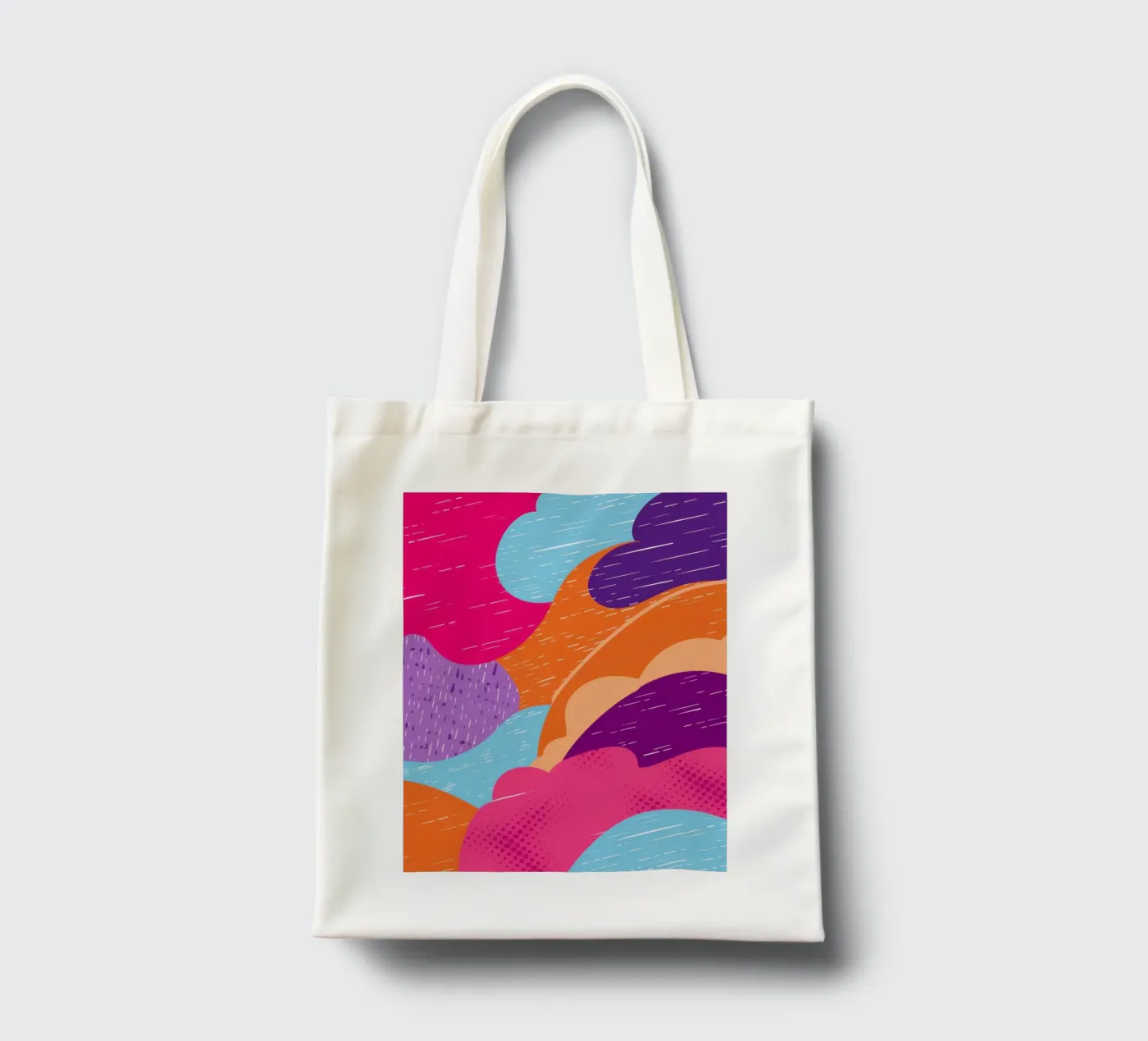 Wavy Abstract Pattern tote bag by Obs Canvas
