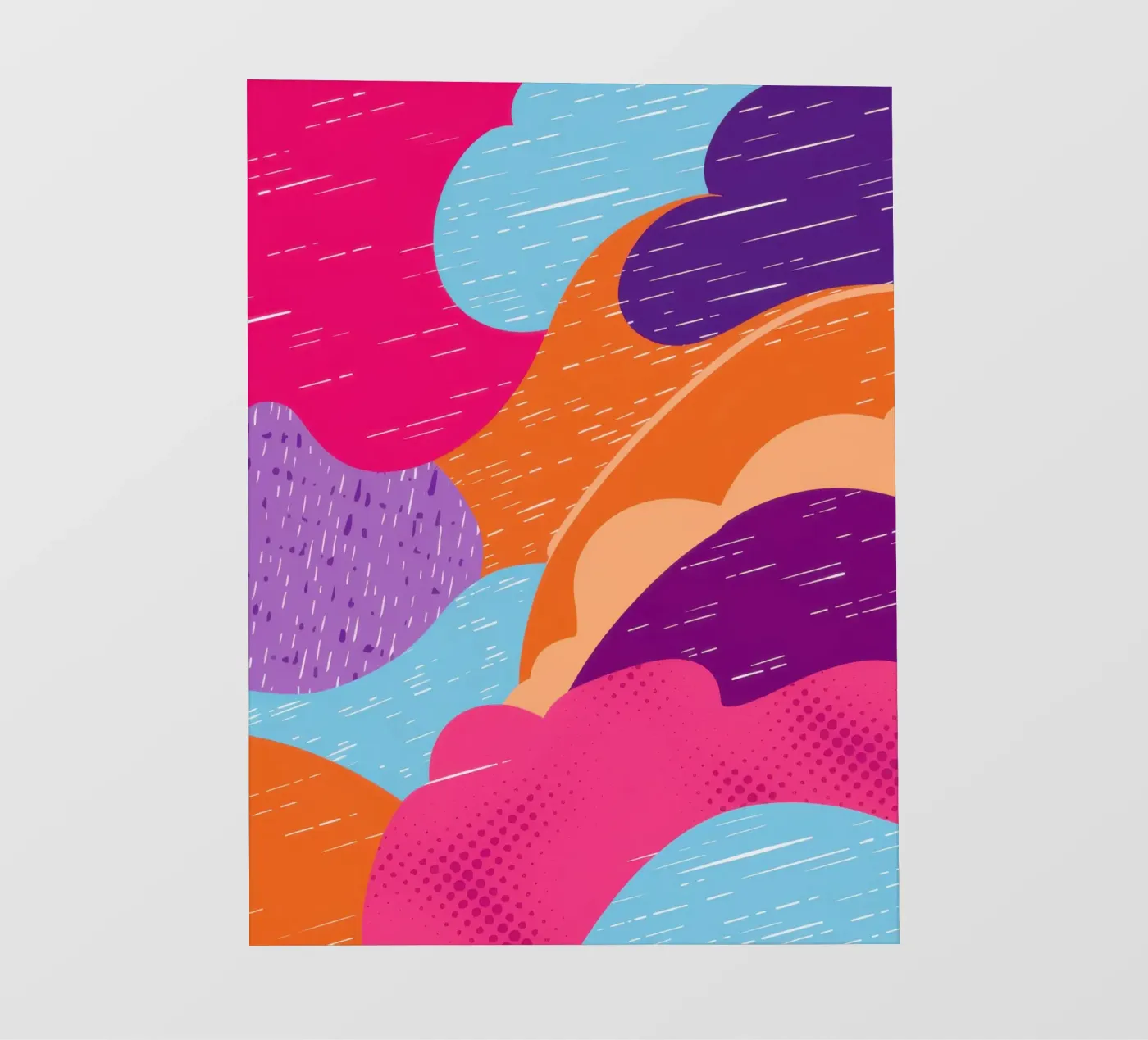 Wavy Abstract Pattern carta da parati fotografica da Obs Canvas