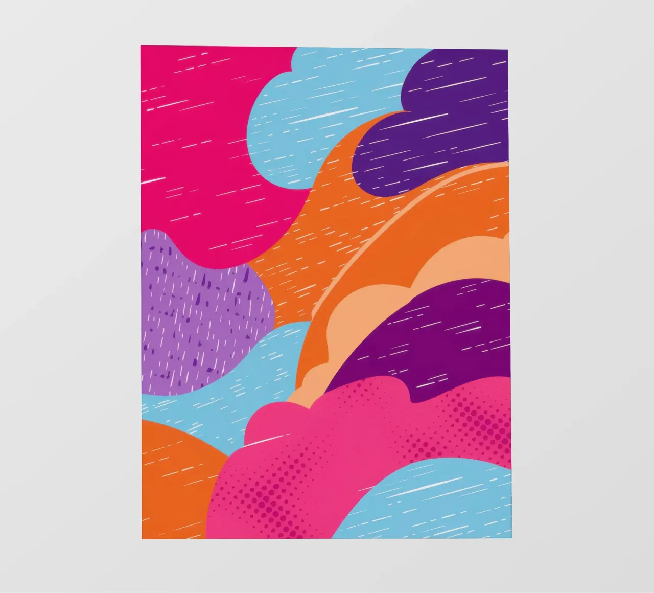 Golvend abstract patroon fotobehang van Obs Canvas