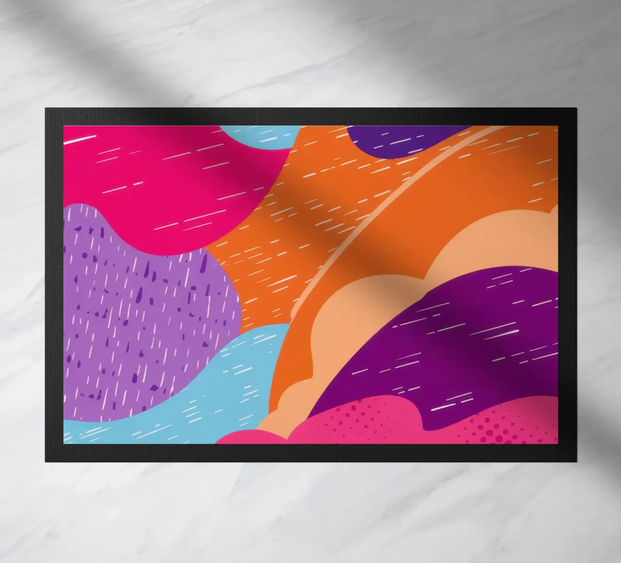 Wavy Abstract Pattern doormat by Obs Canvas