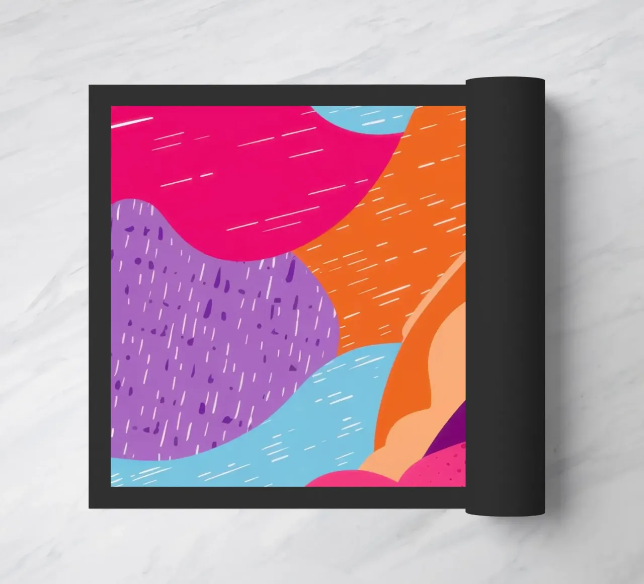 Wavy Abstract Pattern doormat by Obs Canvas