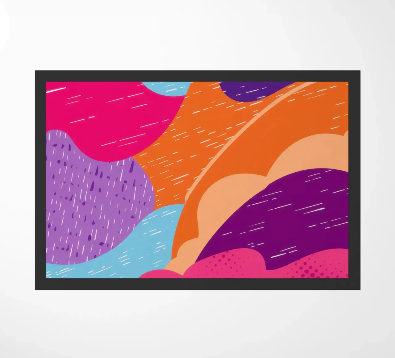 Wavy Abstract Pattern doormat by Obs Canvas