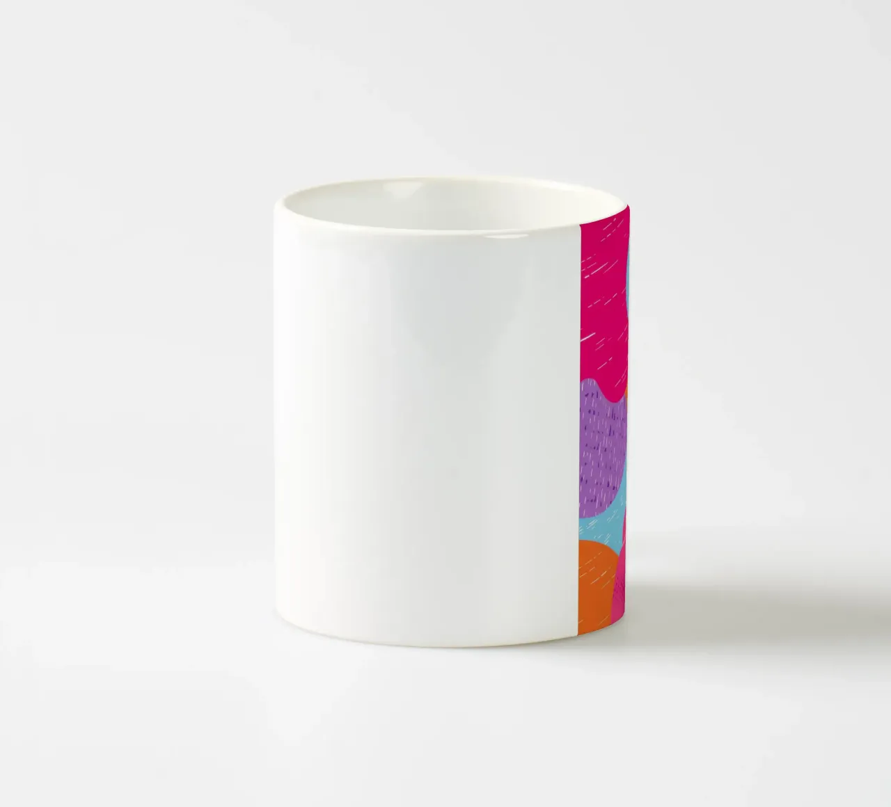 Wavy Abstract Pattern ceramic mug by Obs Canvas
