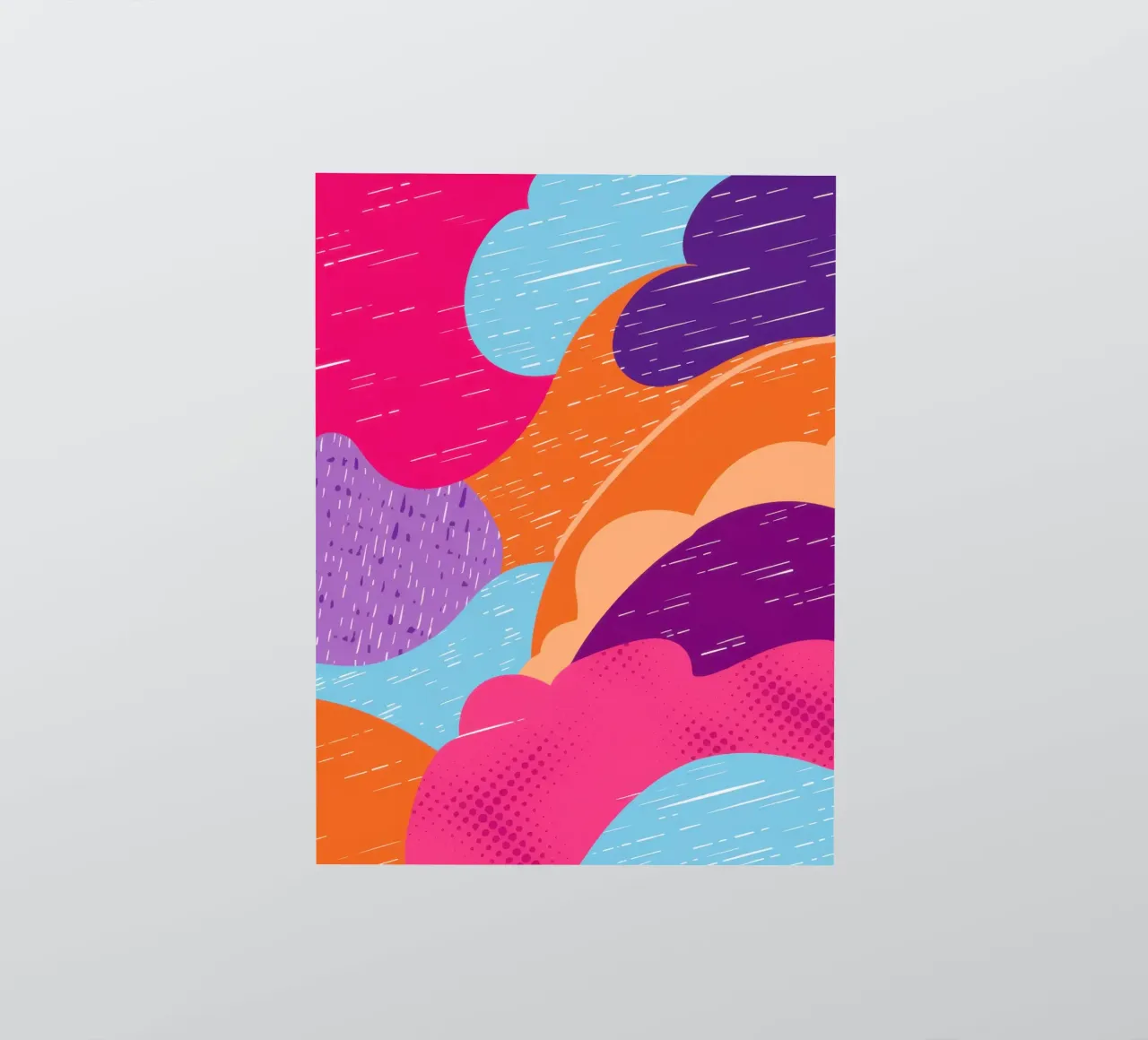 Wavy Abstract Pattern sticker by Obs Canvas