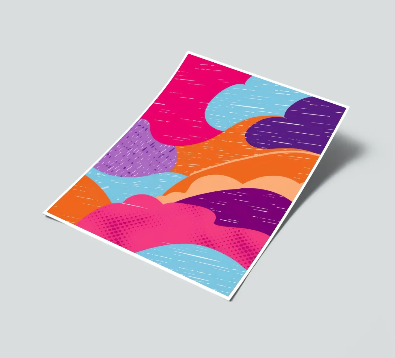 Wavy Abstract Pattern sticker sheet by Obs Canvas