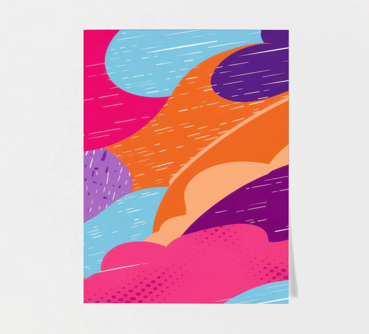 Wavy Abstract Pattern sticker sheet by Obs Canvas