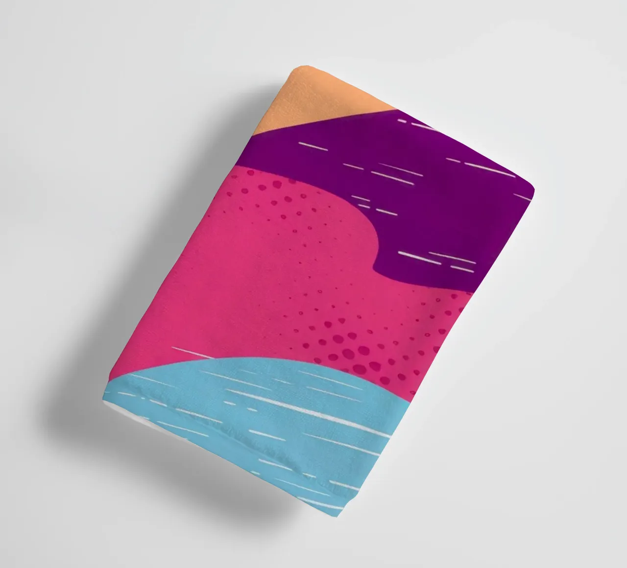 Wavy Abstract Pattern towel by Obs Canvas