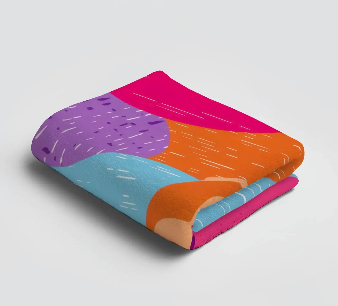 Wavy Abstract Pattern towel by Obs Canvas