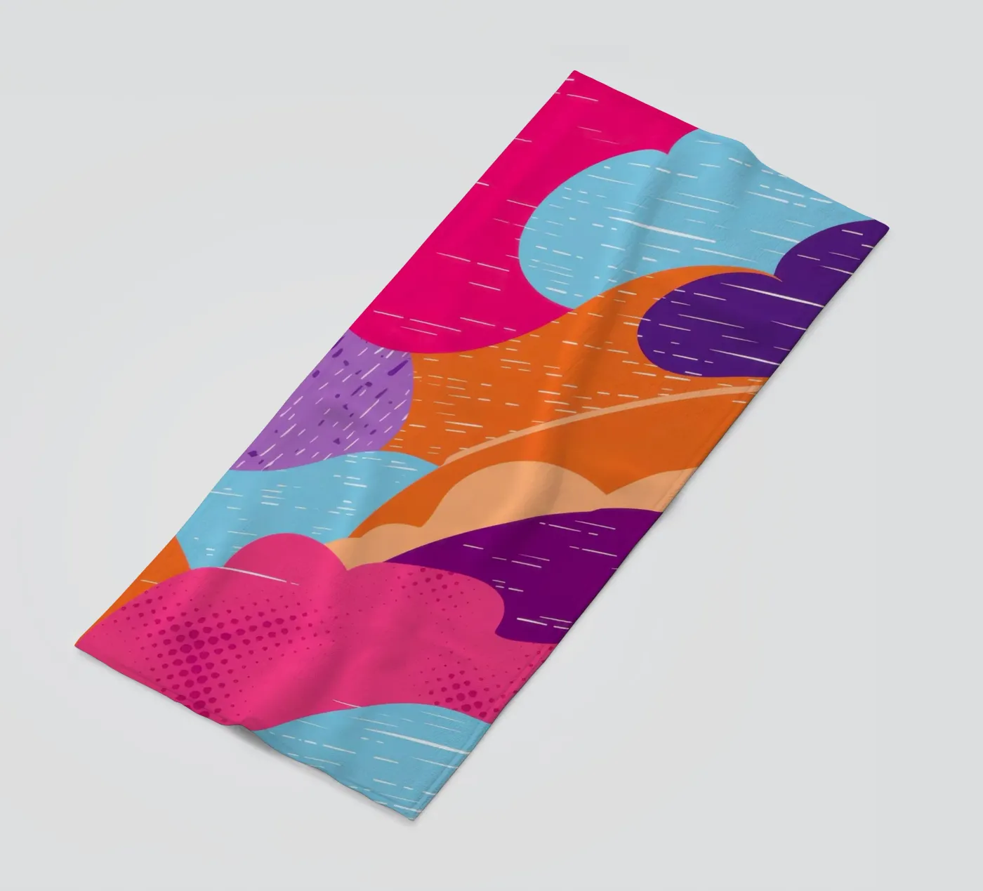 Wavy Abstract Pattern beach towel by Obs Canvas