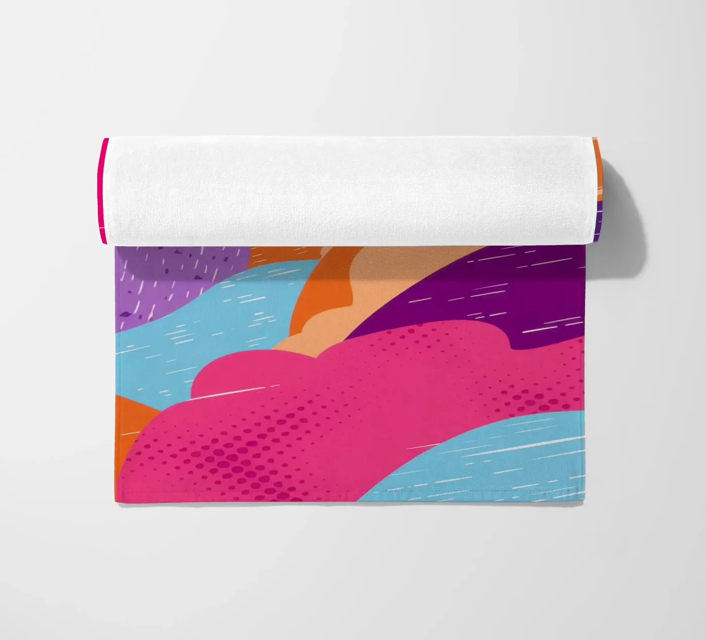Wavy Abstract Pattern beach towel by Obs Canvas