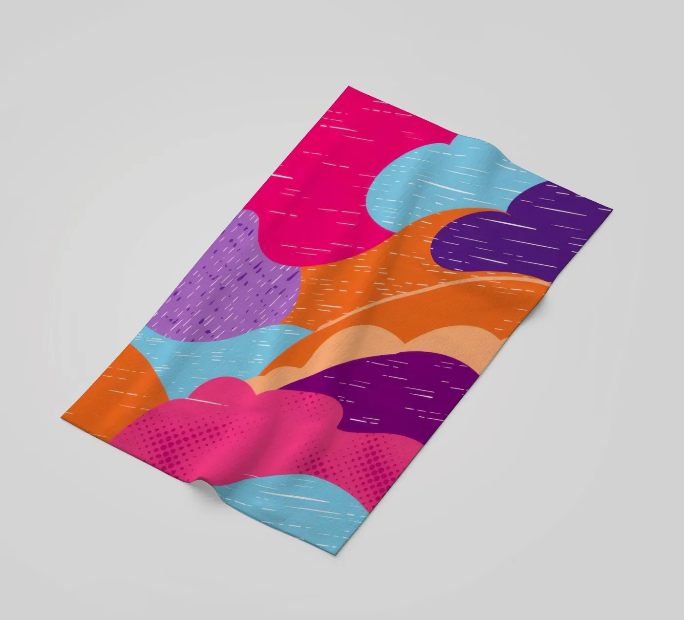 Wavy Abstract Pattern beach towel by Obs Canvas