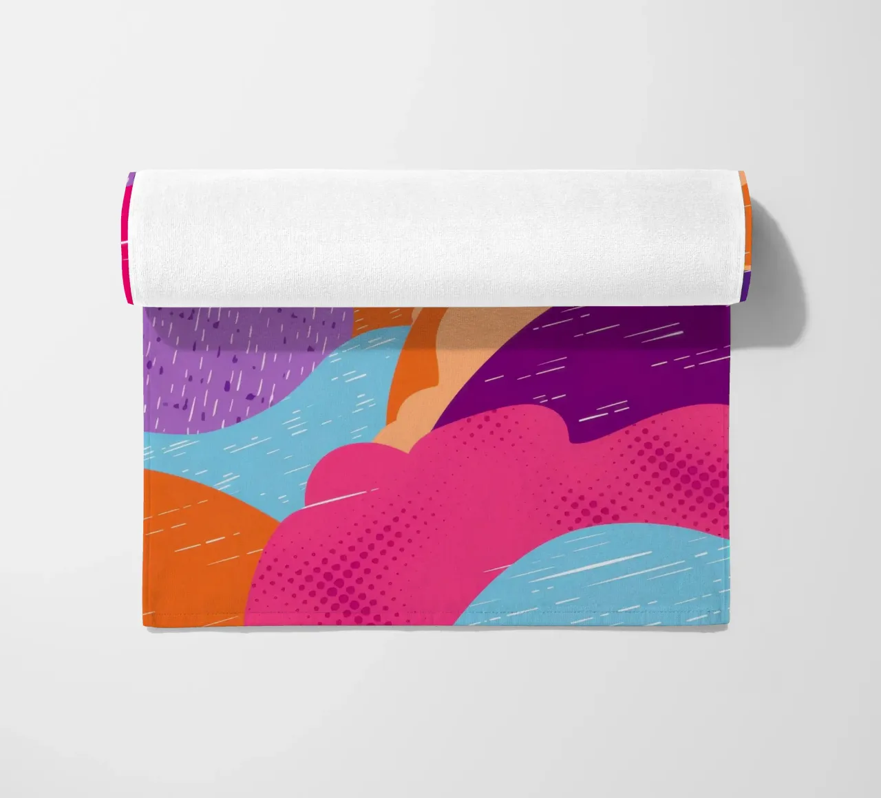 Motivo astratto ondulato telo mare da Obs Canvas