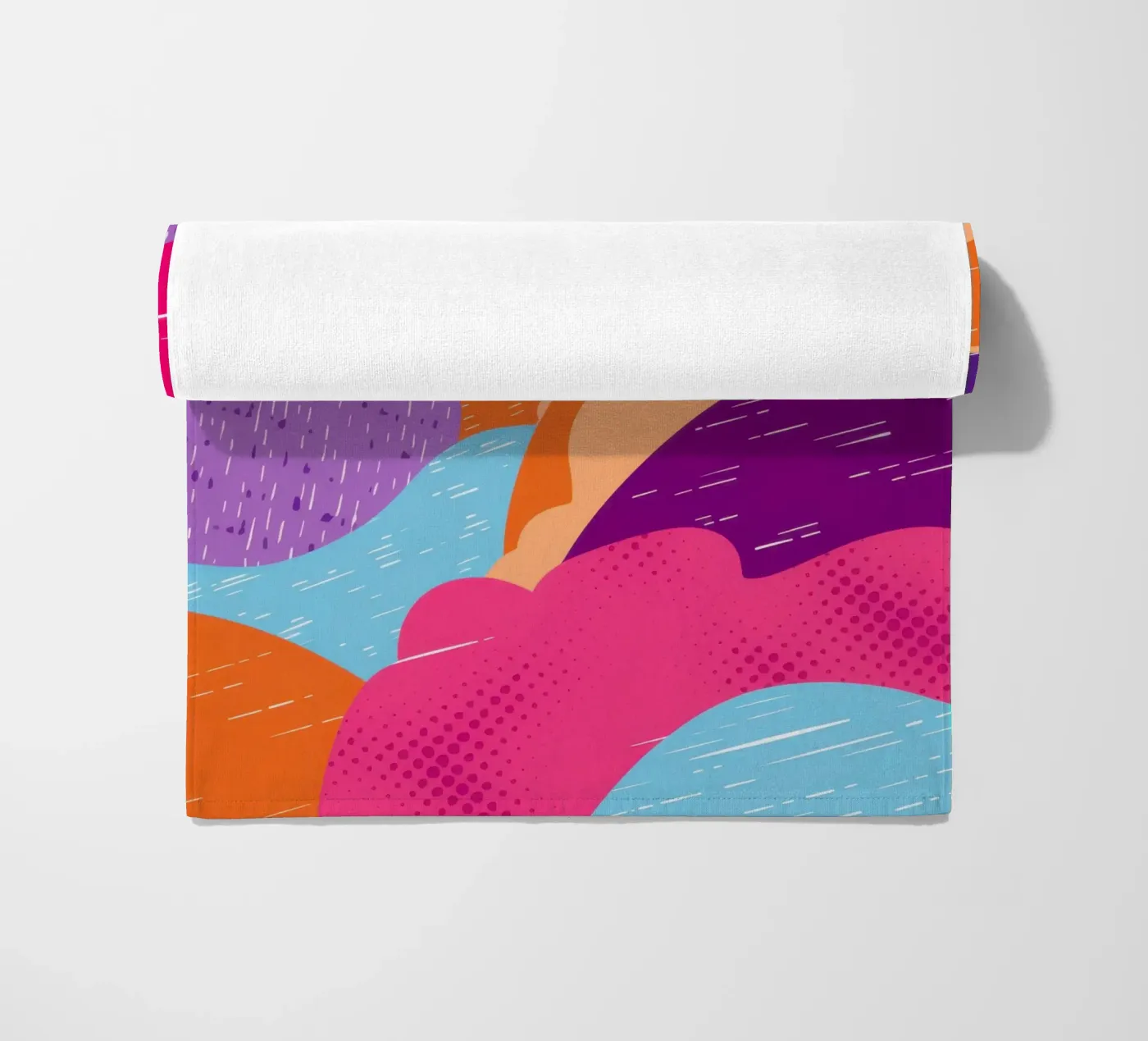 Wavy Abstract Pattern beach towel by Obs Canvas