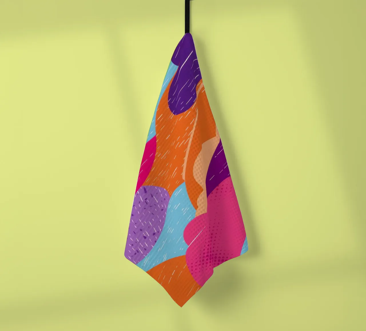Motif abstrait ondulé torchon de Obs Canvas