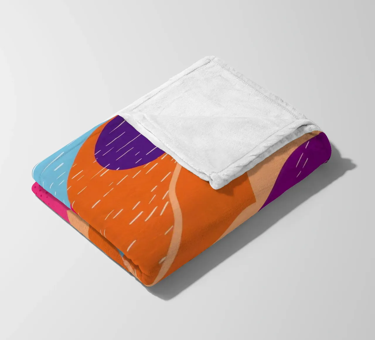 Wavy Abstract Pattern fleece blanket by Obs Canvas