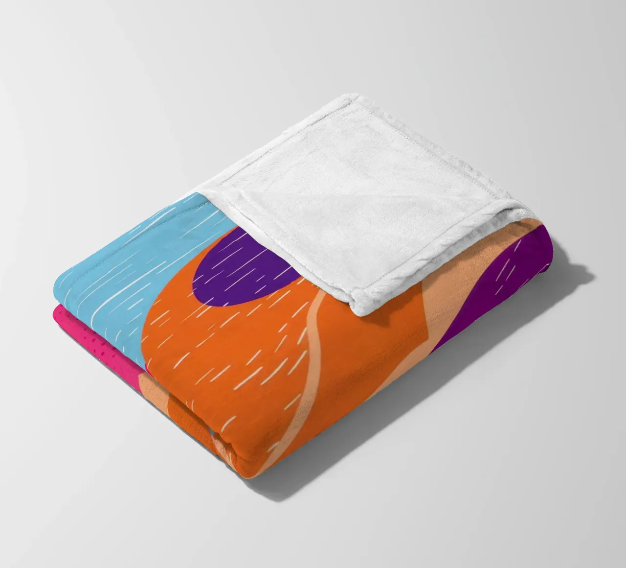Wavy Abstract Pattern fleece blanket by Obs Canvas