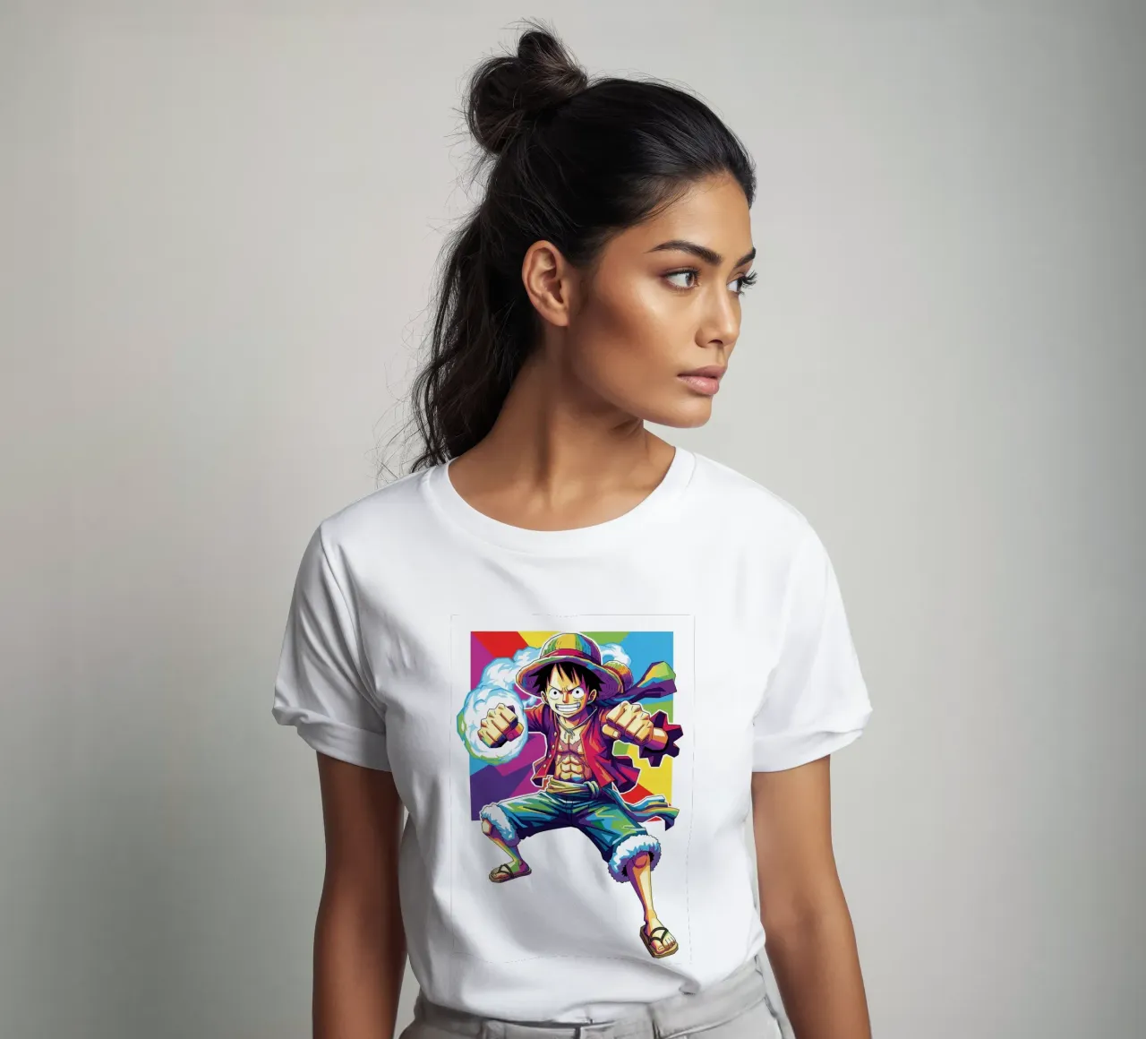 One Piece- Monkey D. Luffy art (1) t-shirt da Hantamrata