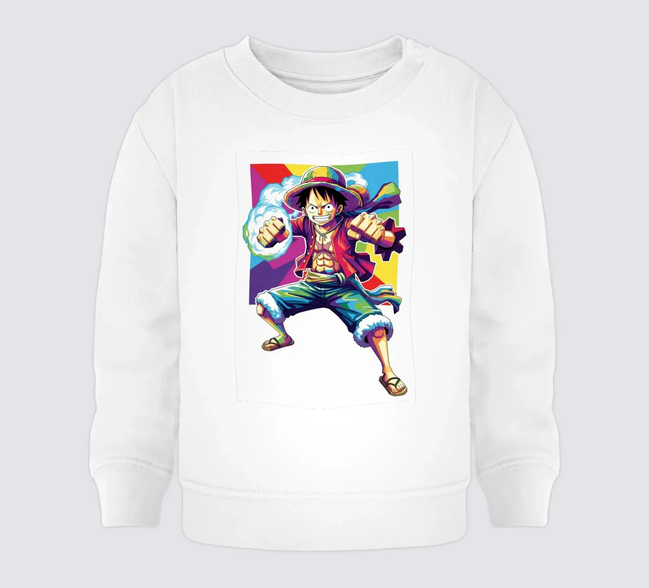 One Piece- Monkey D. Luffy art (1) felpa neonato da Hantamrata