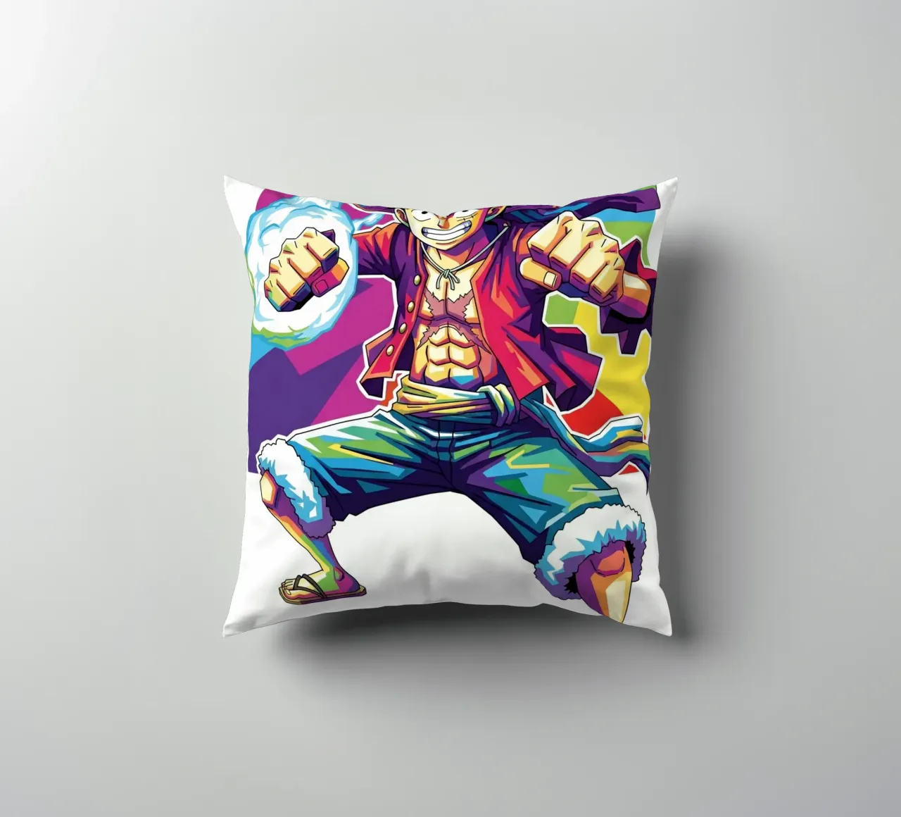 One Piece- Monkey D. Luffy art (1) cuscino da Hantamrata