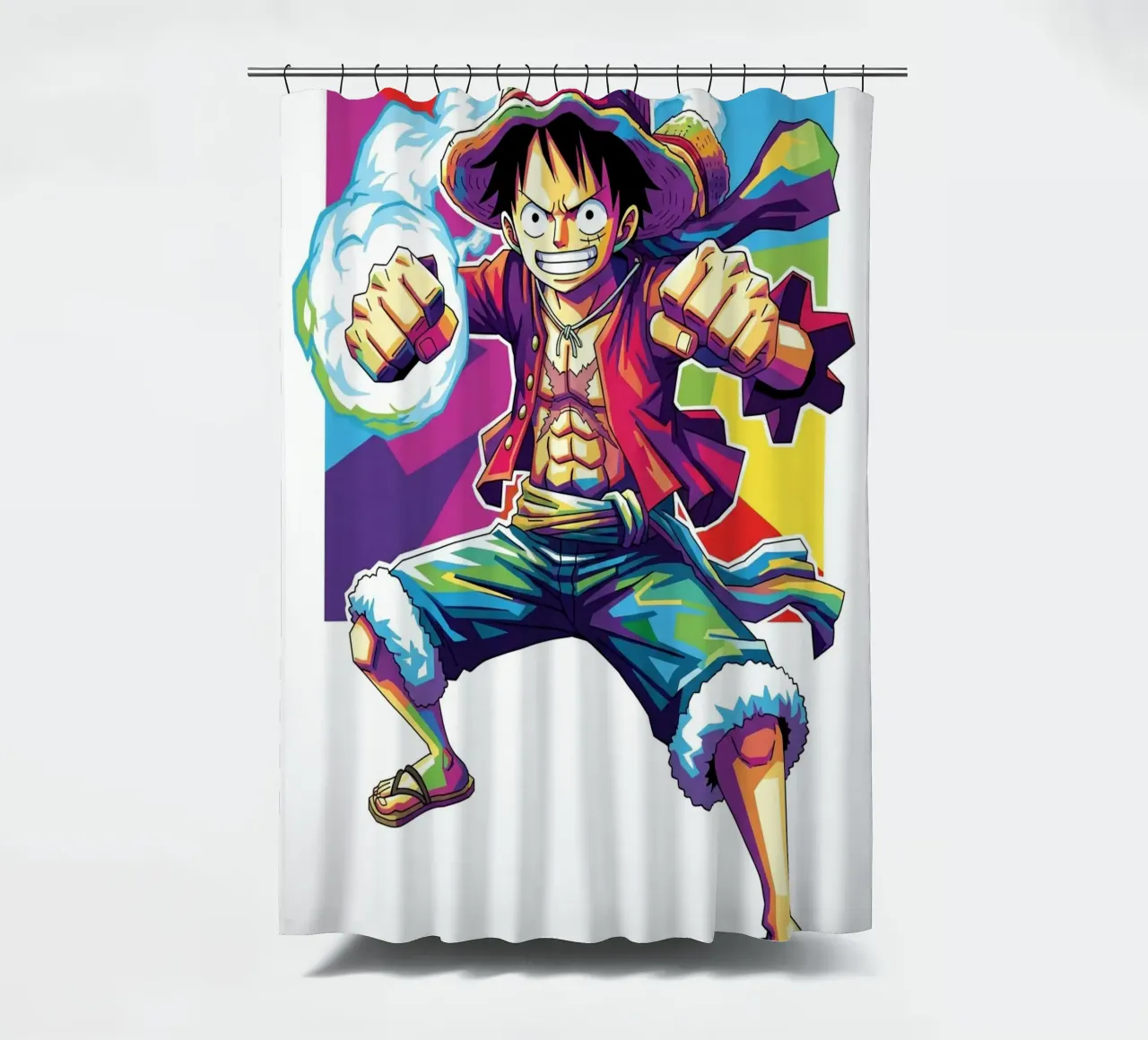 One Piece- Monkey D. Luffy art (1) tenda da doccia da Hantamrata
