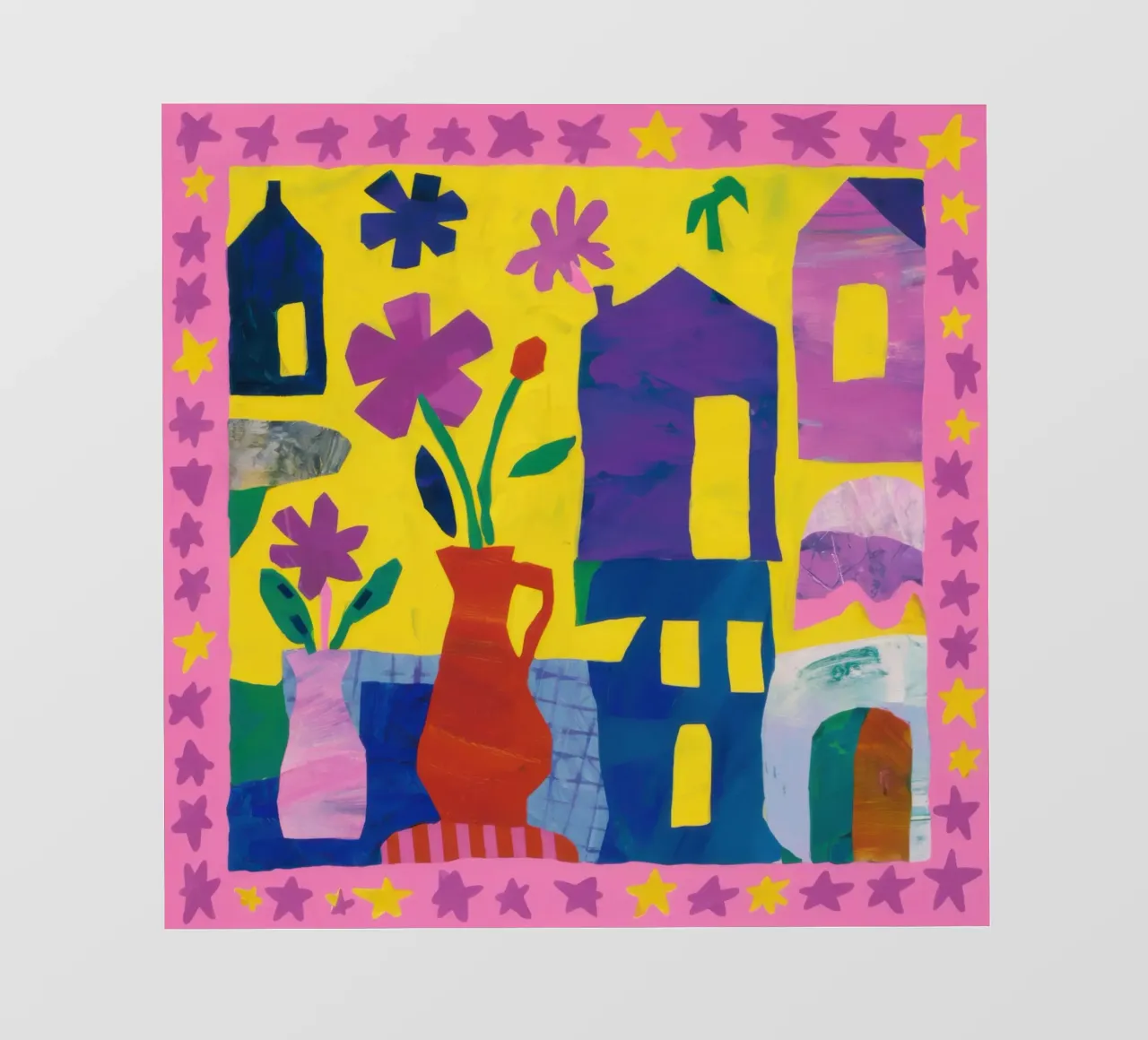 Sogno di un villaggio fauvista telo in pvc da Thistle Bloom