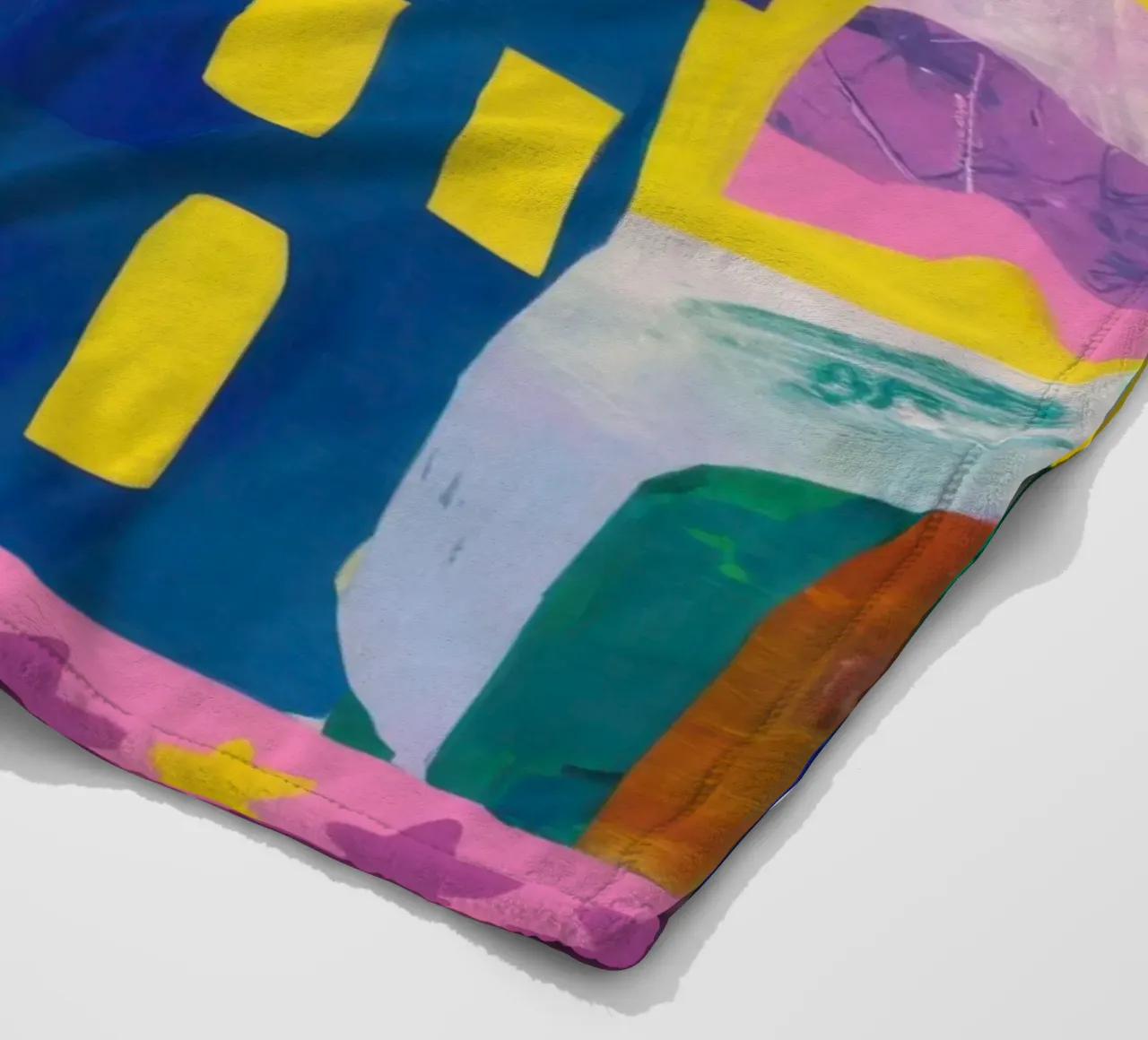 Sogno di un villaggio fauvista coperta in pile da Thistle Bloom