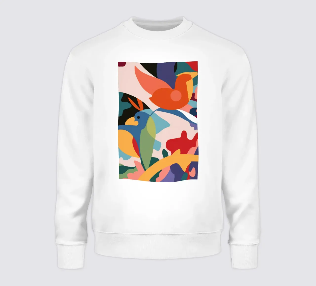 Avian Leaf Abstract Sweatshirt von Lunar Valentina