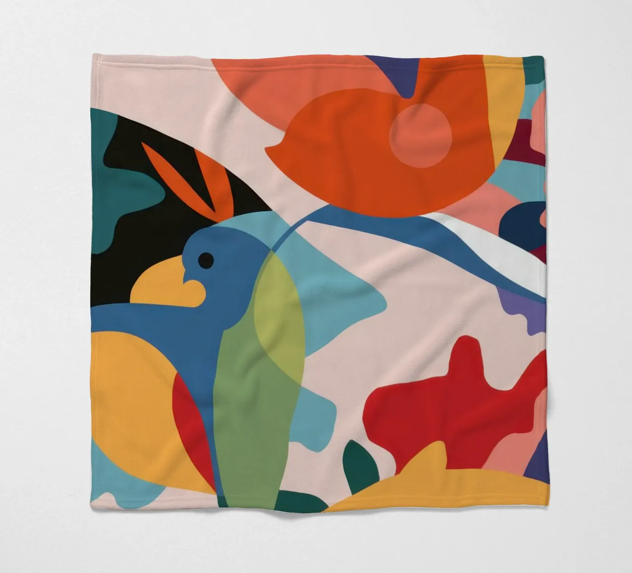 Avian Leaf Abstract Fleecedecke von Lunar Valentina