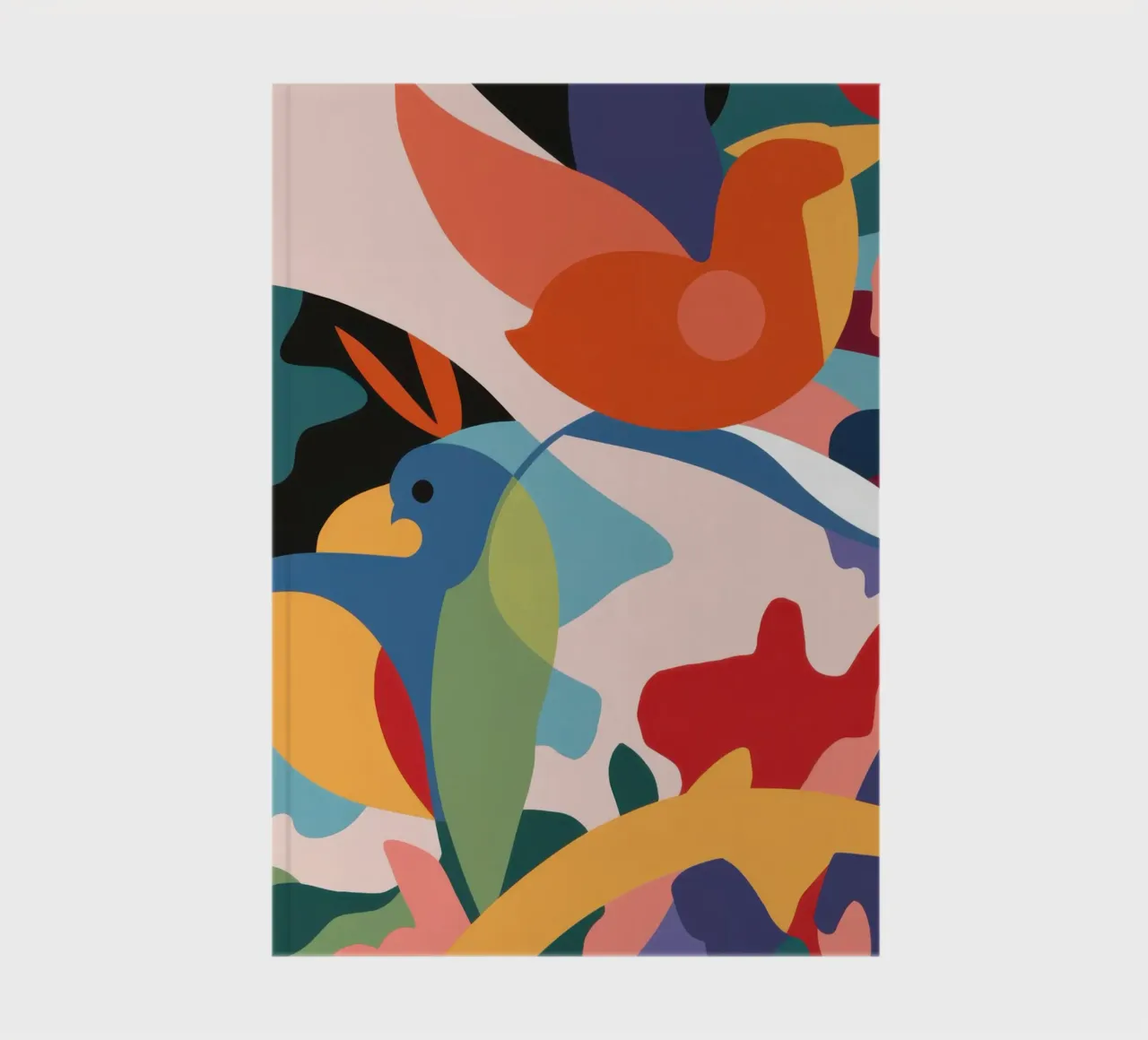 Avian Leaf Abstract notebook by Lunar Valentina