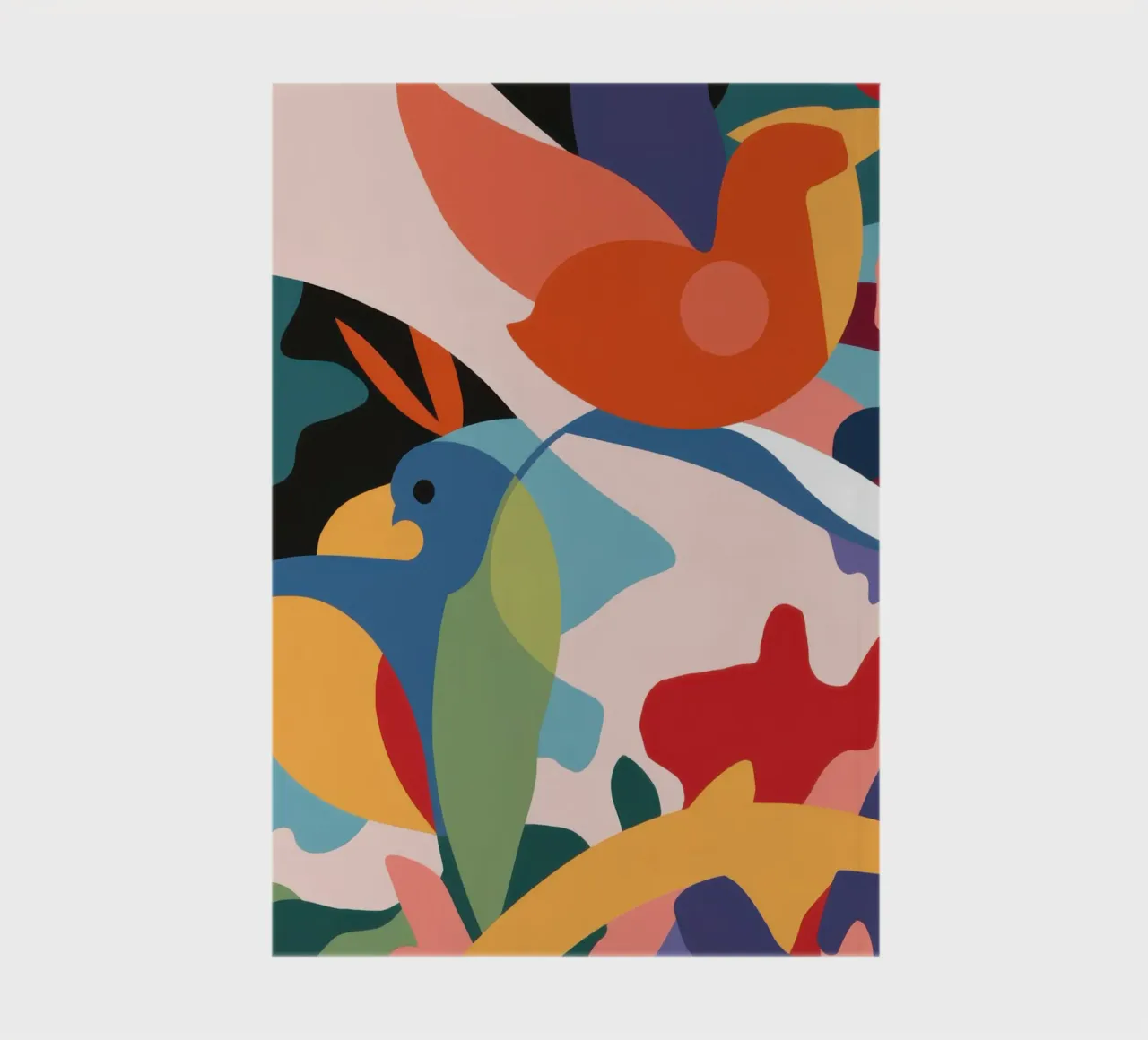 Avian Leaf Abstract notebook by Lunar Valentina