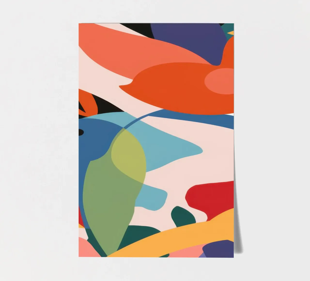 Avian Leaf Abstract Stickerbogen von Lunar Valentina