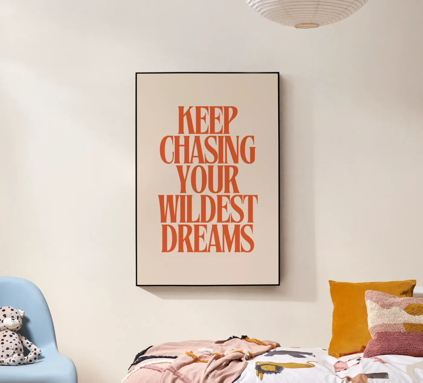 Keep Chasing Your Wildest Dreams plexiglass da Mottos by Sinan Saydik