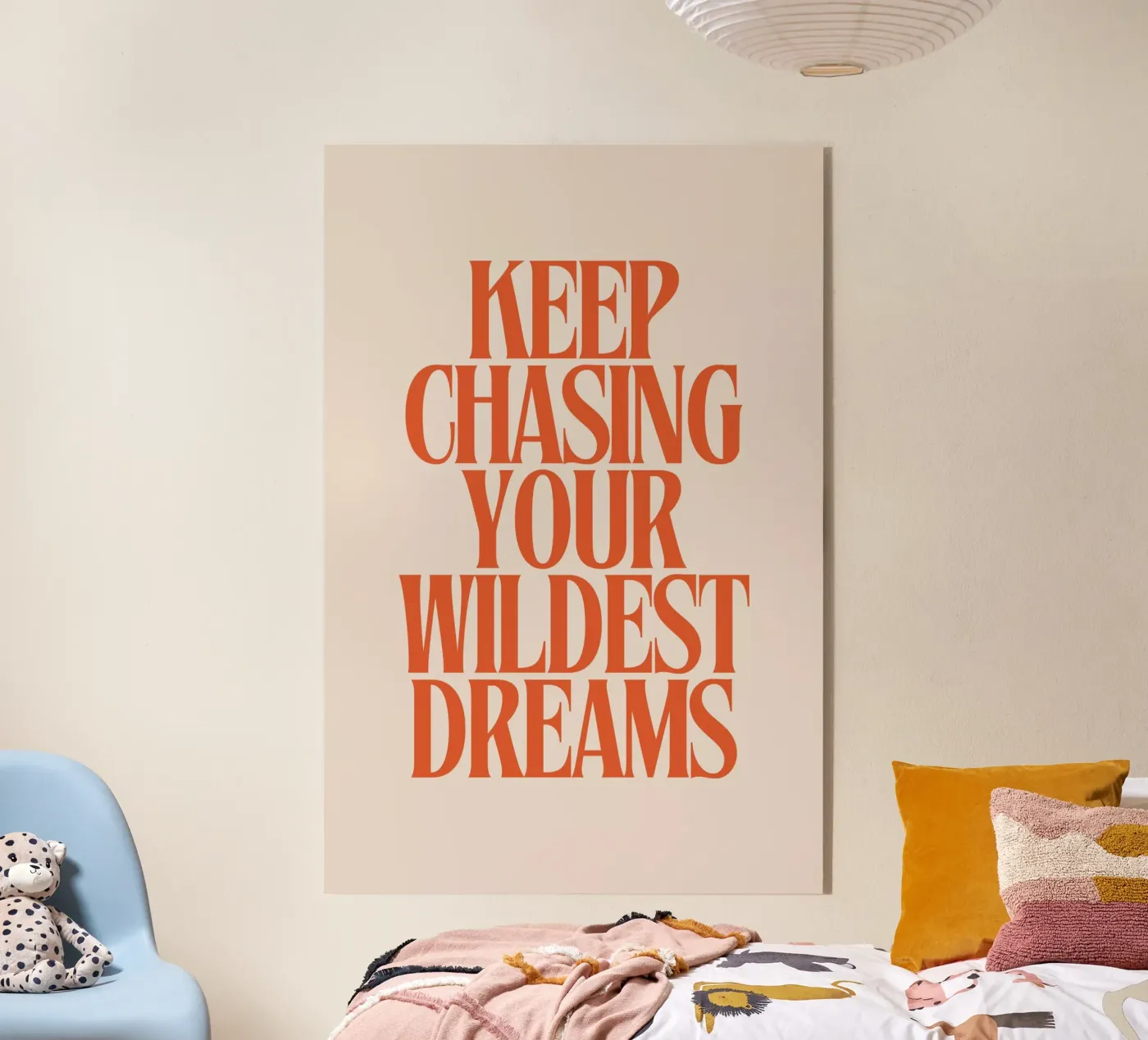 Keep Chasing Your Wildest Dreams plexiglass da Mottos by Sinan Saydik