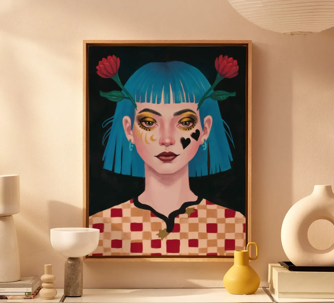Weemoedige blik canvas met Baklijst van Gaia Viesta