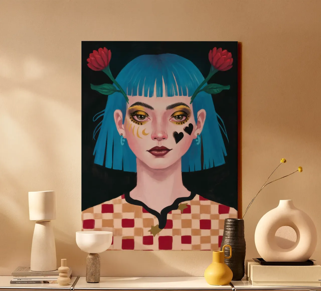 Weemoedige blik canvas met Baklijst van Gaia Viesta