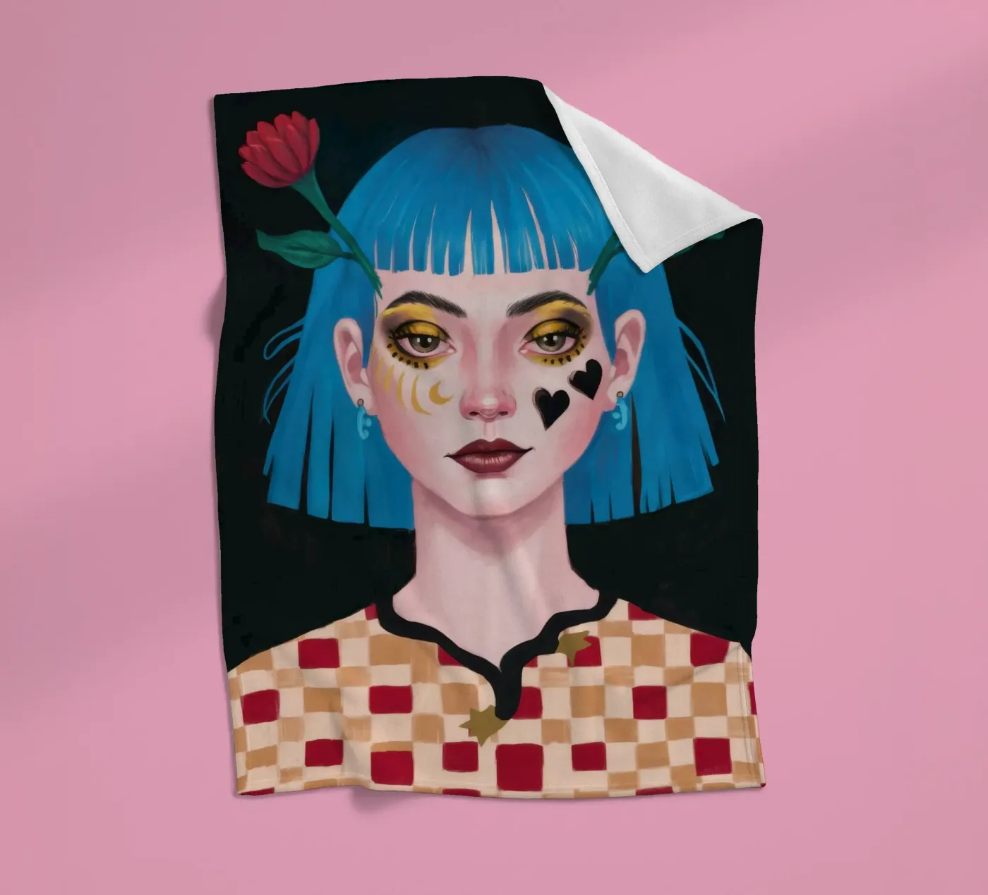 Weemoedige blik fleecedeken van Gaia Viesta