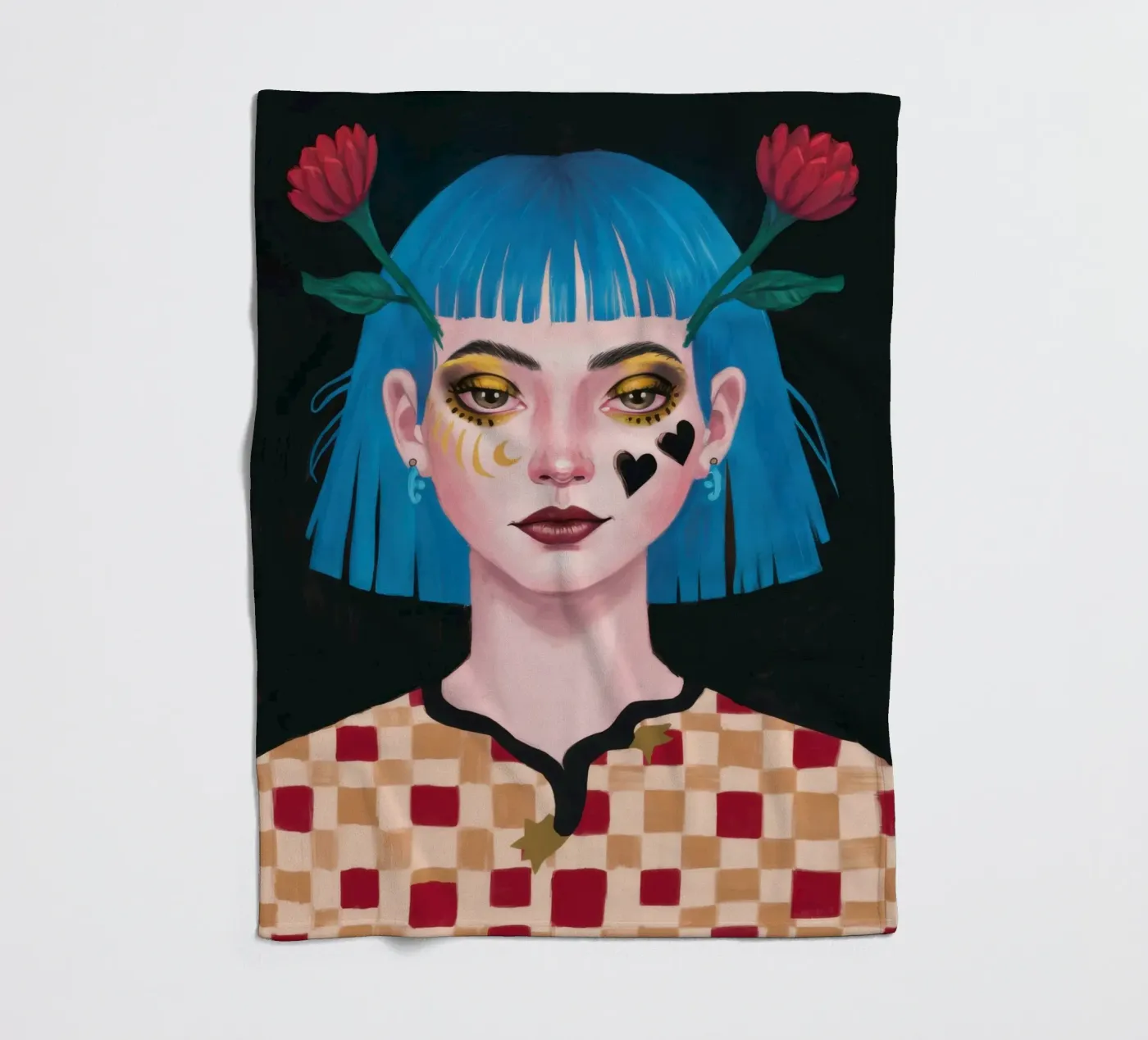 Weemoedige blik fleecedeken van Gaia Viesta