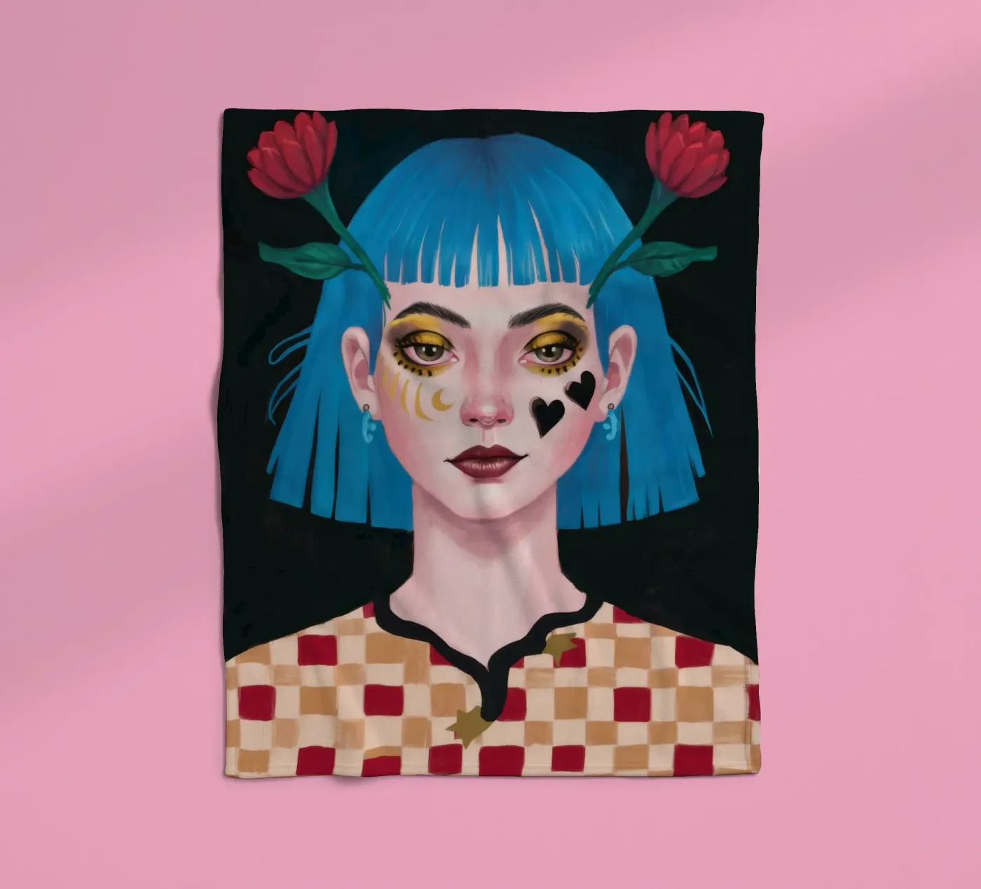 Weemoedige blik fleecedeken van Gaia Viesta