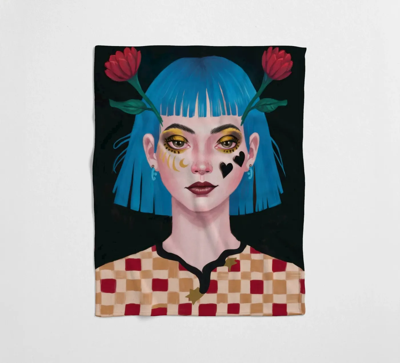 Weemoedige blik fleecedeken van Gaia Viesta