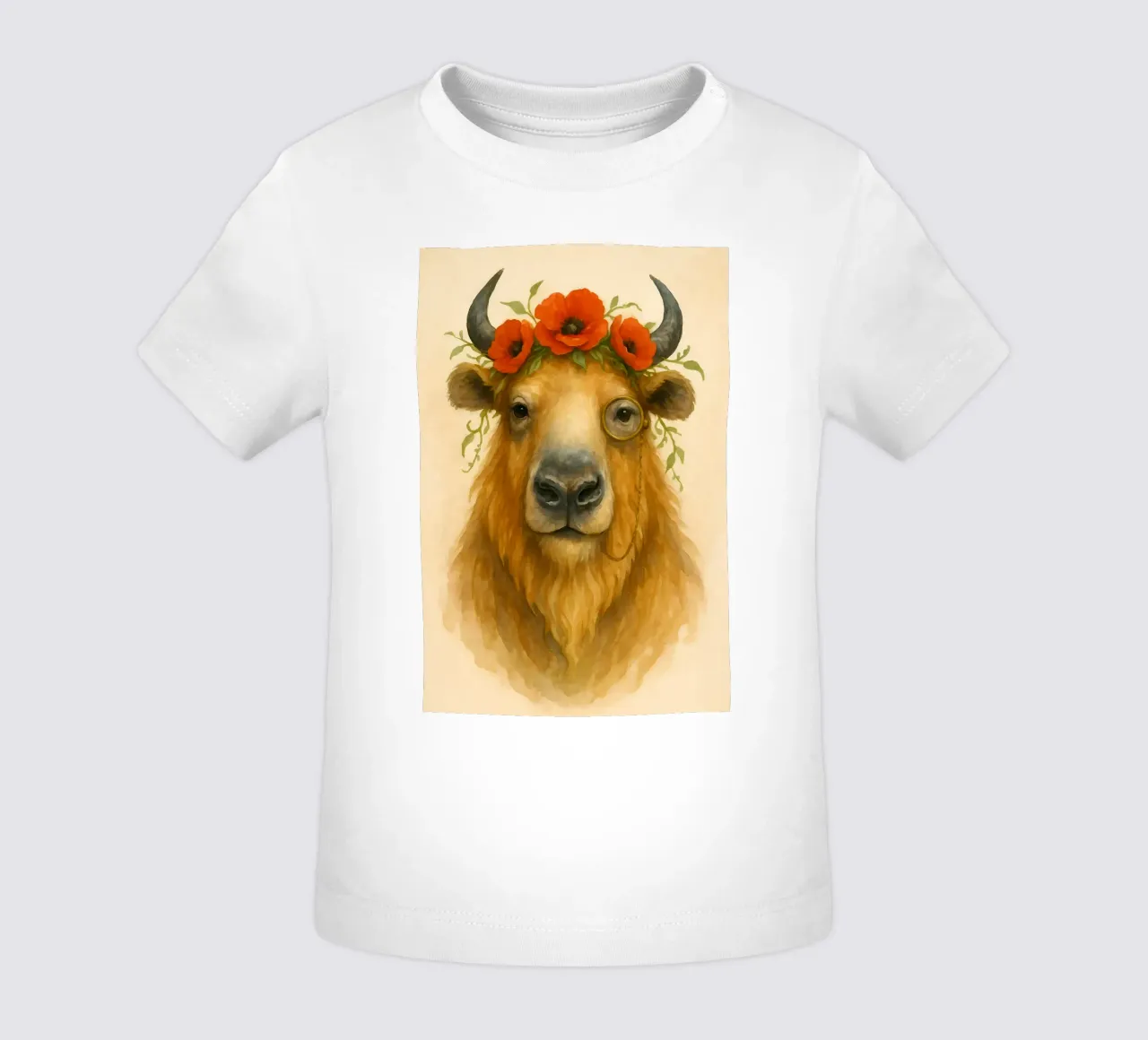 Bisonte della fioritura e della saggezza maglietta neonato da Graceful Desine