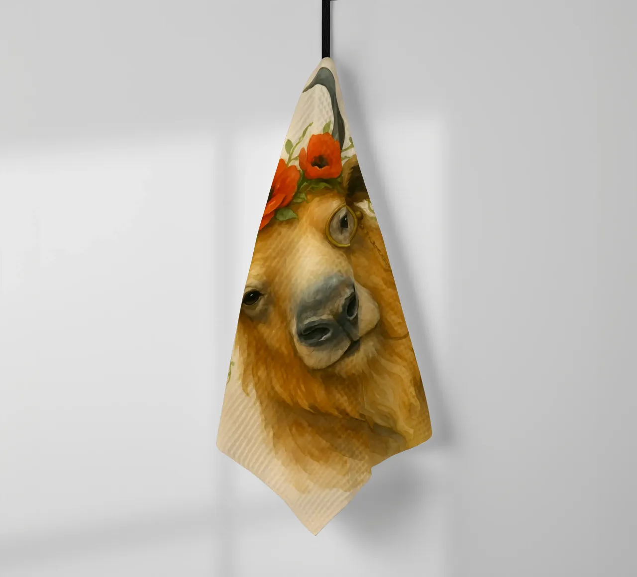 Bisonte della fioritura e della saggezza canovaccio da cucina da Graceful Desine